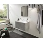 hansgrohe Finoris 3-Loch Waschtischarmatur 110 mit Push-Open Ablaufgarnitur