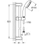 GROHE Tempesta 100 Brausestangenset mit 2 Strahlarten