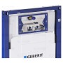 Geberit Duofix Element für Wand-WC, 112 cm, mit Sigma UP-Spülkasten 12 cm, für Geruchsabsaugung mit Abluft, Betätigung von vorne