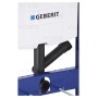Geberit Duofix Element für Wand-WC, 112 cm, mit Sigma UP-Spülkasten 12 cm, für Geruchsabsaugung mit Abluft, Betätigung von vorne