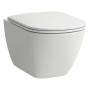 LAUFEN LUA Wand WC PACK mit Tiefspüler spülrandlos, WC Sitz inkl. Absenkautomatik und Montageset EasyFit