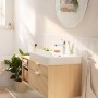 hansgrohe Rebris S Einhebel-Waschtischarmatur 110 CoolStart wassersparend+ mit Zugstangen-Ablaufgarnitur