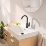 hansgrohe Rebris S Einhebel-Waschtischarmatur 210 mit Schwenkauslauf und Zugstangen-Ablaufgarnitur