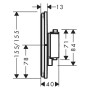 hansgrohe ShowerSelect Comfort E Thermostat Unterputz für 2 Verbraucher