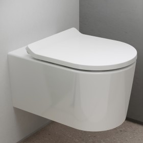 hansgrohe EluPura S Wand WC Set 540 spülrandlos mit WC-Sitz, AquaHelix Flush und HygieneEffect
