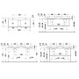 Duravit DuraSquare Doppelwaschtisch mit 2 Hahnlöchern, 120 x 47 cm