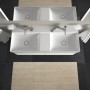 Duravit DuraSquare Doppelwaschtisch mit 2 Hahnlöchern, 120 x 47 cm