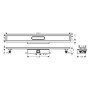 hansgrohe uBox universal Komplettset 100 cm, flache Installation für Duschrinnen Fertigsets