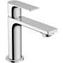 hansgrohe Rebris E Einhebel-Waschtischarmatur 110 CoolStart wassersparend+ mit Zugstangen-Ablaufgarnitur