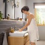 hansgrohe Rebris E Einhebel-Waschtischarmatur 110 CoolStart wassersparend+ mit Zugstangen-Ablaufgarnitur