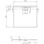 Villeroy & Boch Architectura Metalrim Duschwanne 100 x 90 x 1,5 cm