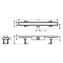 hansgrohe RainDrain Compact Komplettset Duschrinne 70 cm befliesbar für flache Installation