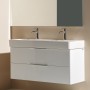 LAUFEN Val Waschtisch, unterbaufähig 120 x 42 cm, mit 2 Hahnlöcher, mit Überlauf