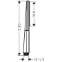 hansgrohe Rainfinity Stabhandbrause 100 1jet