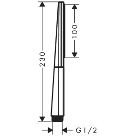 hansgrohe Rainfinity Stabhandbrause 100 1jet
