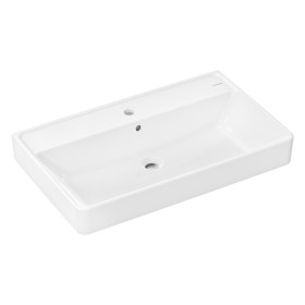 Lavabo hansgrohe Xanuia Q 800/480 avec trou pour robinet et trop-plein