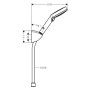 hansgrohe Vernis Blend Brausehalterset Vario EcoSmart mit Duschschlauch 160 cm