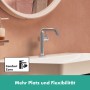 hansgrohe Tecturis S Einhebel-Waschtischarmatur 150 Fine CoolStart wassersparend+ mit Push-Open Ablaufgarnitur