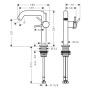 hansgrohe Tecturis S Einhebel-Waschtischarmatur 150 Fine CoolStart wassersparend+ mit Push-Open Ablaufgarnitur