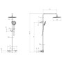 Villeroy & Boch Universal Showers Duschsystem mit drei Funktionen für Wandmontage