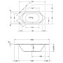 Duravit D-Code Sechseck-Badewanne