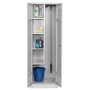 Wolfstahl Putzmittelschrank Stahl abschliessbar 60 x 50 x 180 cm