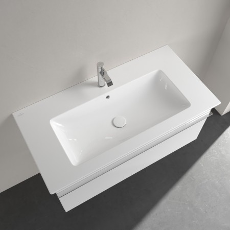 Villeroy & Boch Venticello Schrankwaschtisch 100 x 50 cm, mit 1 Hahnloch und Überlauf