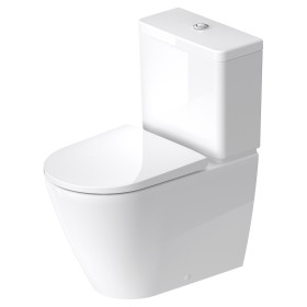 Duravit D-Neo WC a terra Rimless per combinazione con scatola di scarico a parete