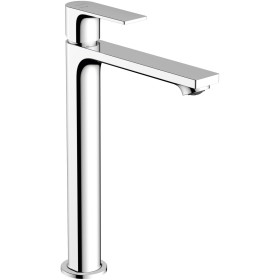hansgrohe Rebris E Einhebel-Waschtischarmatur 240 CoolStart wassersparend+ für Waschschüsseln mit Zugstangen-Ablaufgarnitur