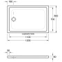 Villeroy & Boch O.novo Plus Duschwanne 120 x 80 cm