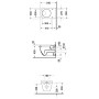 Duravit Starck 3 Wand-WC Flachspüler
