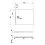 LAUFEN PRO Marbond Duschwanne 110 x 90 x 3,3 cm