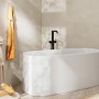 hansgrohe Tecturis S Einhebel-Wannenarmatur bodenstehend