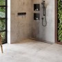 hansgrohe RainDrain Match Plus Fertigset Duschrinne 80 cm mit höhenverstellbarem Rahmen