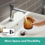 hansgrohe Rebris E Einhebel-Waschtischarmatur 110 mit Zugstangen-Ablaufgarnitur