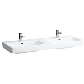 LAUFEN PRO S Doppelwaschtisch 130 cm unterbaufähig, mit Hahnloch