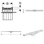 Geberit CleanLine 20 Duschrinne 130 cm