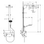 hansgrohe Rainfinity Schowerpipe 360 1jet EcoSmart mit ShowerTablet 350