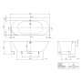 Villeroy & Boch Oberon 2.1 Vorwand-Badewanne für Eckeinbau rechts, 180 x 80 cm