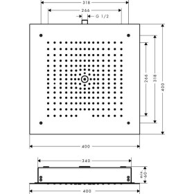 hansgrohe Raindance E Kopfbrause 400/400 1jet EcoSmart