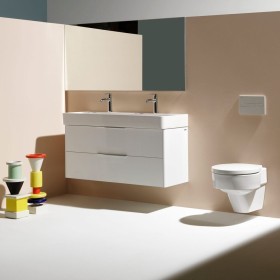 Lavabo incasso LAUFEN Val 120 x 42 cm, senza foro rubinetto, con troppopieno