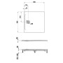 LAUFEN PRO Marbond Duschwanne 90 x 90 x 3 cm