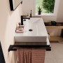 hansgrohe Xanuia Q Aufsatzwaschtisch geschliffen 800/480 mit Hahnloch und Überlauf