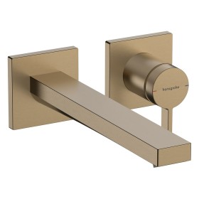 hansgrohe Tecturis E Einhebel-Waschtischarmatur Unterputz für Wandmontage wassersparend+ mit Auslauf 22,5 cm