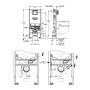GROHE Sensia Dusch-WC Komplettanlage mit Rapid SLX, 113 cm