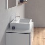Duravit Vero Air Aufsatzbecken geschliffen mit 1 Hahnloch 60 x 47 cm, mit Überlauf