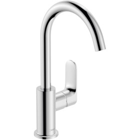hansgrohe Rebris S Einhebel-Waschtischarmatur 210 mit Schwenkauslauf und Zugstangen-Ablaufgarnitur