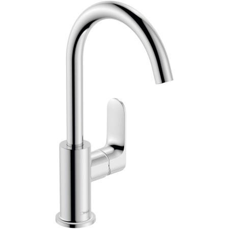 hansgrohe Rebris S Einhebel-Waschtischarmatur 210 mit Schwenkauslauf und Zugstangen-Ablaufgarnitur