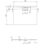 Villeroy & Boch Architectura Metalrim Duschwanne 100 x 80 x 1,5 cm