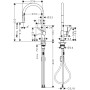 hansgrohe Talis M54 Einhebel-Küchenmischer 210, Ausziehbrause, 2jet